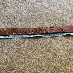 Leather SUNDANCE Catalog studded belt